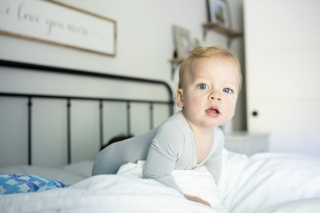 toddler boy during portrait photoshoot