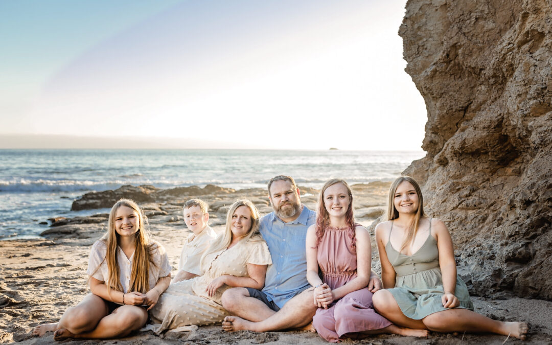 Dreamy Sunset Family Session at Shell Beach