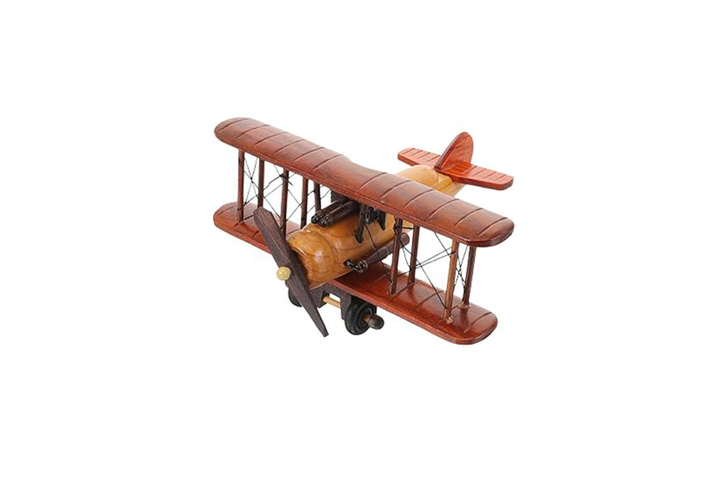 wooden airplane toy